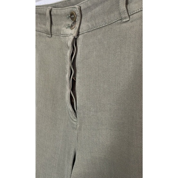 ARITZIA WILFRED FREE MODERN CARGO OLIVE GREEN BUTTON FLY PANTS SIZE 6 - Picture 10 of 11